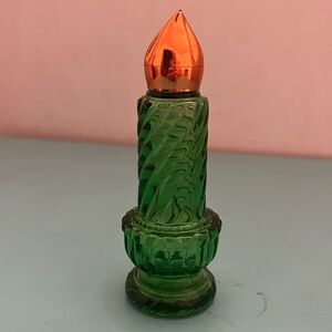 ✨ Vintage Avon Candle-Shaped Green Glass Bottle ✨